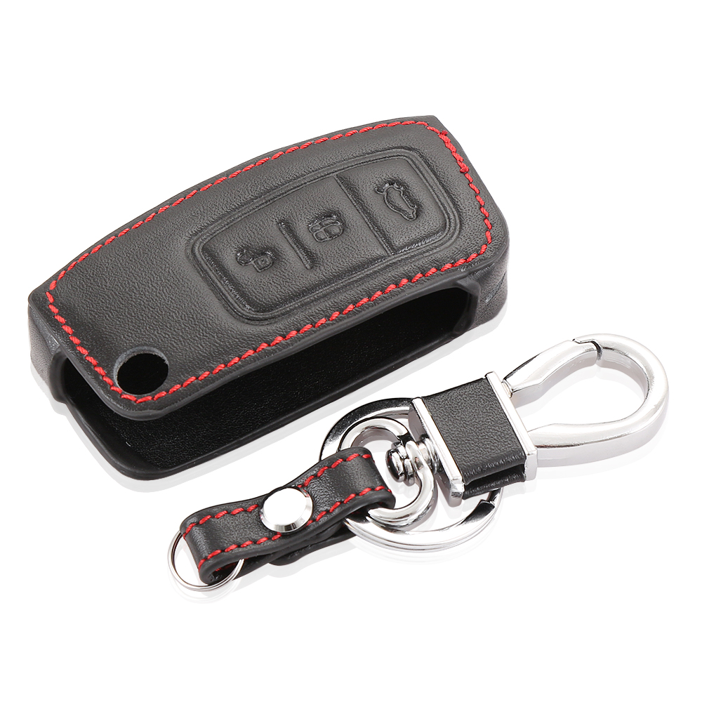  Ŀ 2 MK2      Ŀ ̽ Ȧ/High quality leather key chain ring cover case holder For Ford Focus 2 MK2